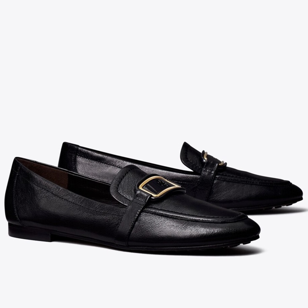 Tory Burch Georgia Leather Loafers in Perfect Black